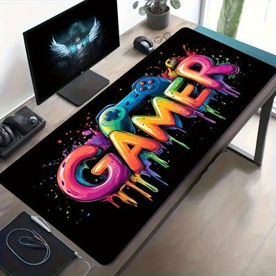 Gamepad Pattern Mouse Pad Large Gamer Long Mousepad XXL Office Gaming Accessories Keyboard Desk Mats NonSlip Rubber Table Mat