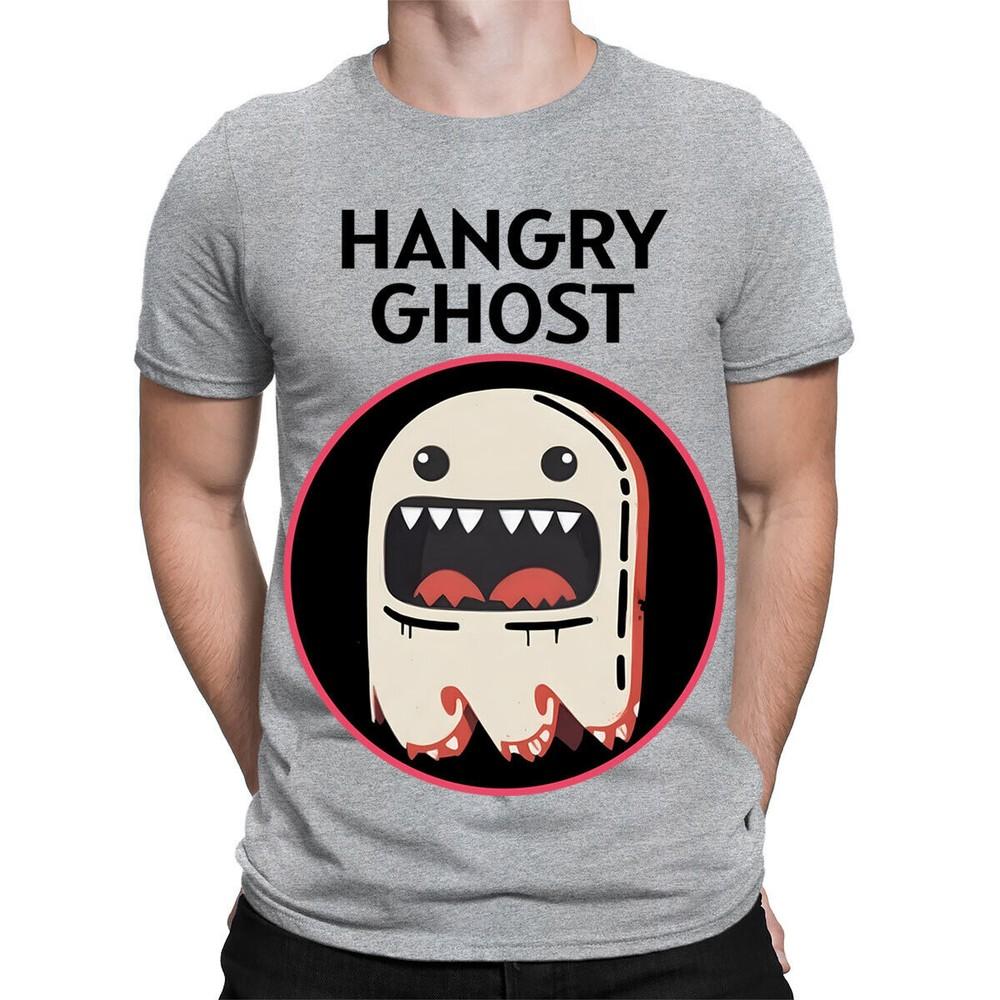 

Голодный призрак Классический Смешной Юмор Комедия Мужские Женские Футболки Футболка Топ #TA-06 3XL