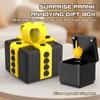 Funny Annoying Surprise Gift Box, Prank Rose Poop Middle Finger Figurine Ornament for Gag Present