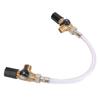 Wohnmobil Warmwasserbereiter Bypass-Kit 1/2 Zoll NPT 3-Wege Messingventil Schlauch und Anschluss Warmwasserbereiter Schnellverschluss Bypass-Kit