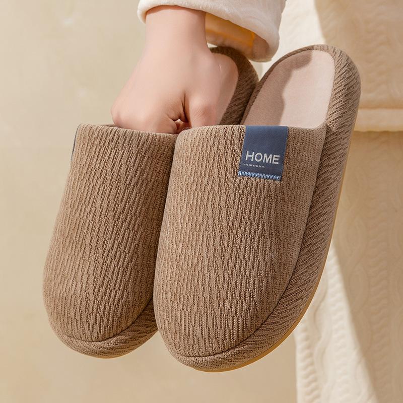 

Повседневные однотонные мужские хлопковые тапочки для дома, вельветовые, теплые, нескользящие, парные хлопковые тапочки 44-45 хаки