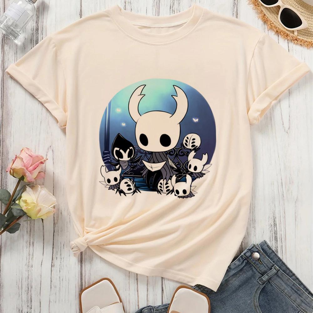 

Hollow Knight top tees women korean clothes Breathable women Classic Gothic top tees graphic korean clothes kawaii Punk anime 4XL