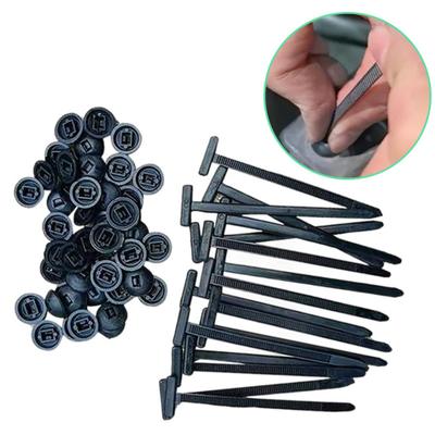Universelle Kabelbinderschnalle aus Nylon, robuster, selbstsichernder Kabelbinderhalter aus Nylon, Mehrzweck-Kabelbinder für die Autoreparatur, Heimwerkstatt, elektrische Verkabelung