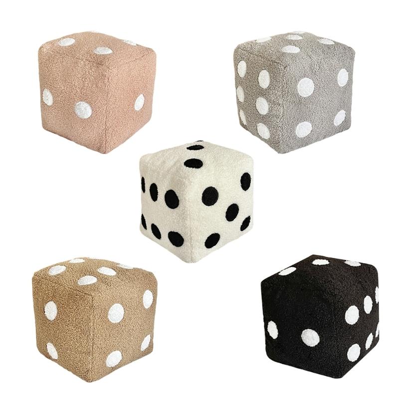 Large Plushes Dices Pillow Cushion Soft Comfortable Back Support for Sofa Bedroom Living Room