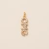 European and American DIY handmade small pendant accessories, heart-shaped horseshoe pendant, gold-plated color preservation