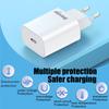 PD 20W USB C Charger Fast Charging Wall Adapter for iPhone 16 15 14 13 12 11 X 8 Pro Max for iPad Apple Phone Adapter Plug EU US