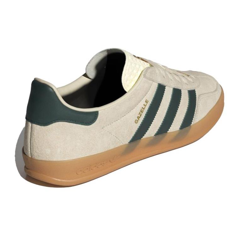 New Adidas Gazelle Indoor 'Cream White Green Gum' IH7502