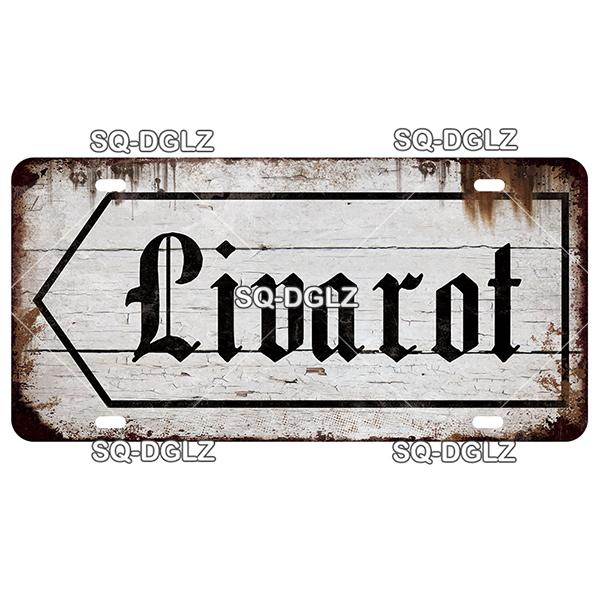 SQ-DGLZ Paris Bangde Road 15x30cm Plate Warning Tin Sign State Wall Decoration Metal Sign Home Decor Painting Plaques Art Poster