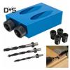 Pocket Hole Screw Jig 15 Degrees Drill Joinery Kit Compact Design Portable Woodwork Guides Joint Angle Locator Tool