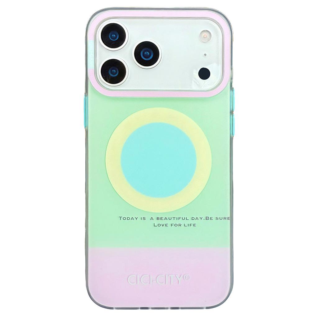 CICI-CITY For iPhone 17 Pro Max Case Compatible with MagSafe Macaron Color IMD PC + TPU Phone Cover