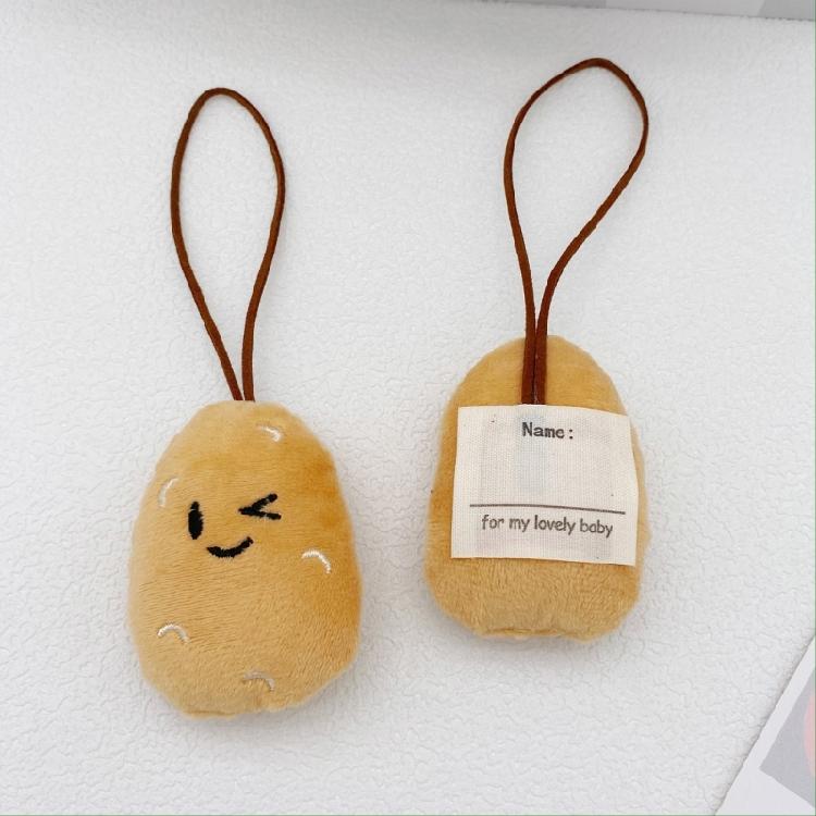 Set mit 10 handgefertigten Miniatur-Kartoffel-Schlüsselanhängern und Ansteckern, vielseitiger Schlüsselhalter für trendbewusste Personen