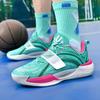 Glow-in-the-Dark Basketball Shoes Men Low-Cut Rubber Sole TPU Outsole Outdoor Court Play