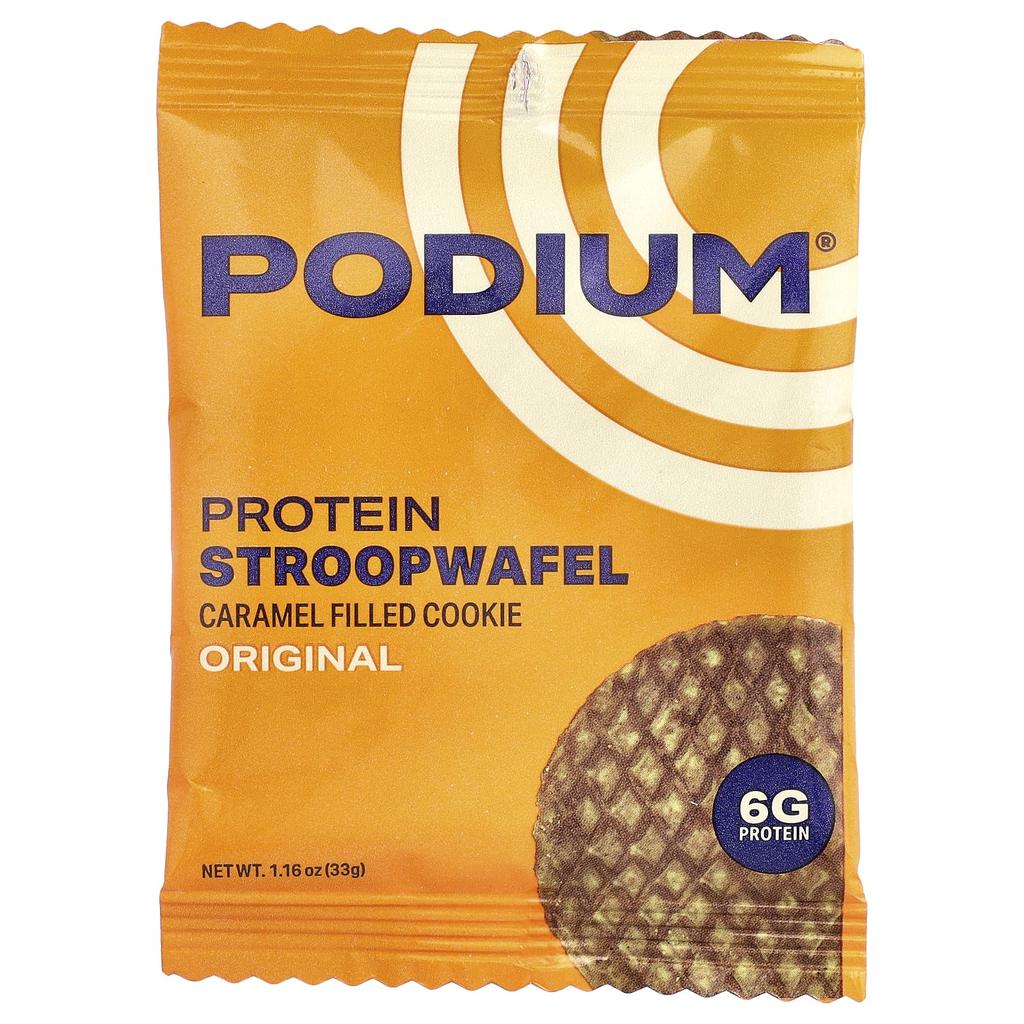 Podium Nutrition, Protein Stroopwafels, Original, 8 Waffles, 33g (1.16oz) Each