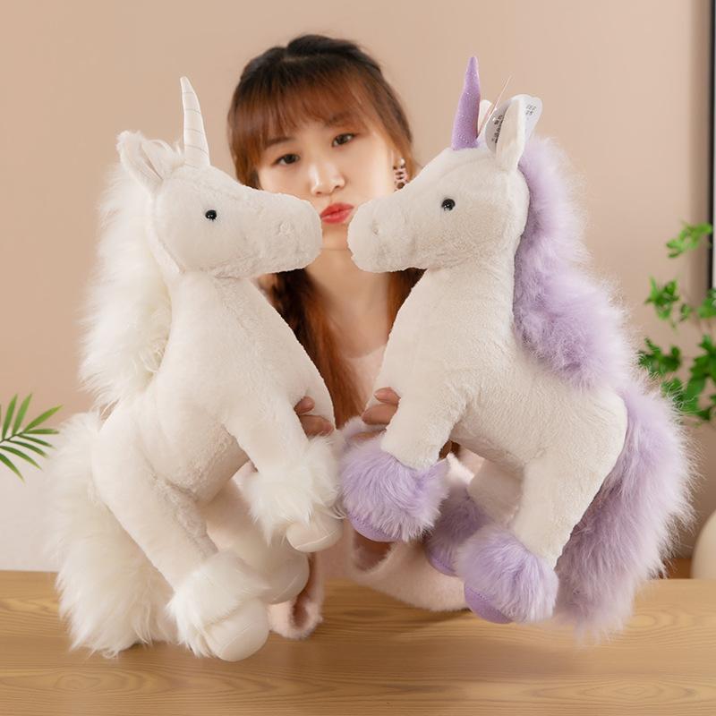 Niedliches Vica Babe Pony Tretendes Plüschtier Einhorn Puppe Mädchen Herz Kissen Geburtstagsgeschenk