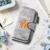 New York Print Wallet PU Leather Card Holder Portable Multipurpose Fashion Casual Purse For Daily Use