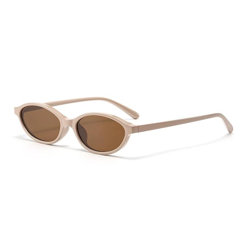 Classic Oval Small Sunglasses Women Trendy Cat-eye Sun Glasses for Ladies Fashion Daily Driving Travelling Shades UV400