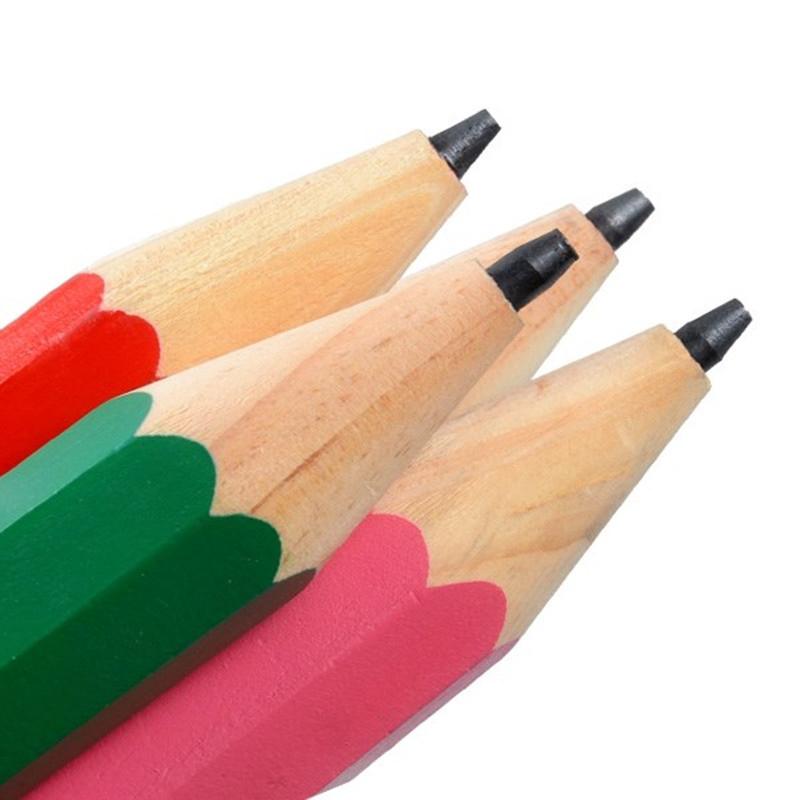 Dřevěná obří tužka Velká dřevěná tužka Obrovská tužka Zábavný dárek Novinka Hračka Kreativní papírnictví S gumou