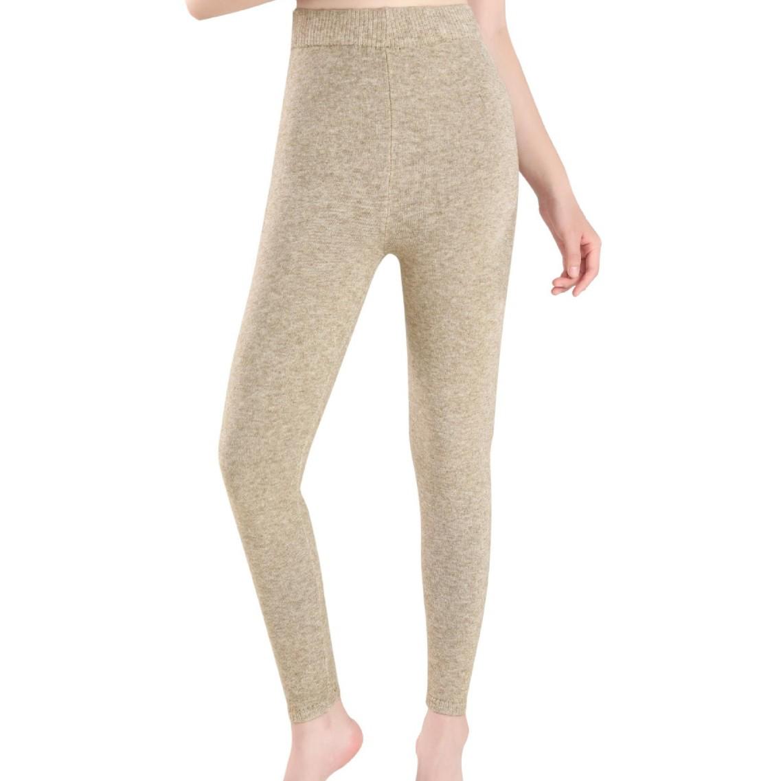

Women s Seamless Knit Leggings: Warm, Non-Wool, Thick, Four-Way Stretch Pants for Autumn and Winter. Extra Large