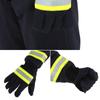 1 Pair Black Non-slip Heat Proof Gloves Fire Proof Gloves Firefighting Gloves