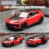 Lekebilmodell 1/40 Lamborghini URUS SUV Sport Diecast Alloy Miniatyr kjøretøysamling Gave til barn Gutter Barn