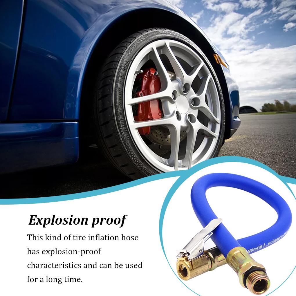 Car Tire Air Inflator Hose Inflatable Pump Extension Tube Adapter Twist Tyre Air Connection Locking Air Chuck Bike Motorcycle