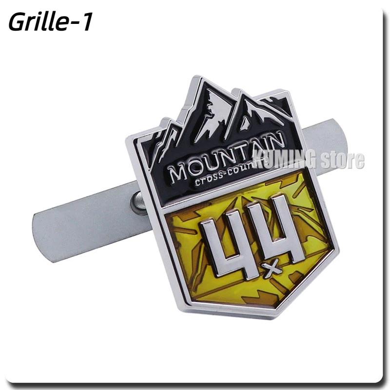 3D Metal 4X4 Mountain Cross Country Badge Auto 4WD Emblem Car Stickers Styling Decals Accessories