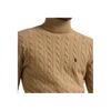 Polo Ralph Lauren Solid Color Pony Logo Embroidered High Neck Cable Knit Sweater Men sweater MNPOSWE16821743-200