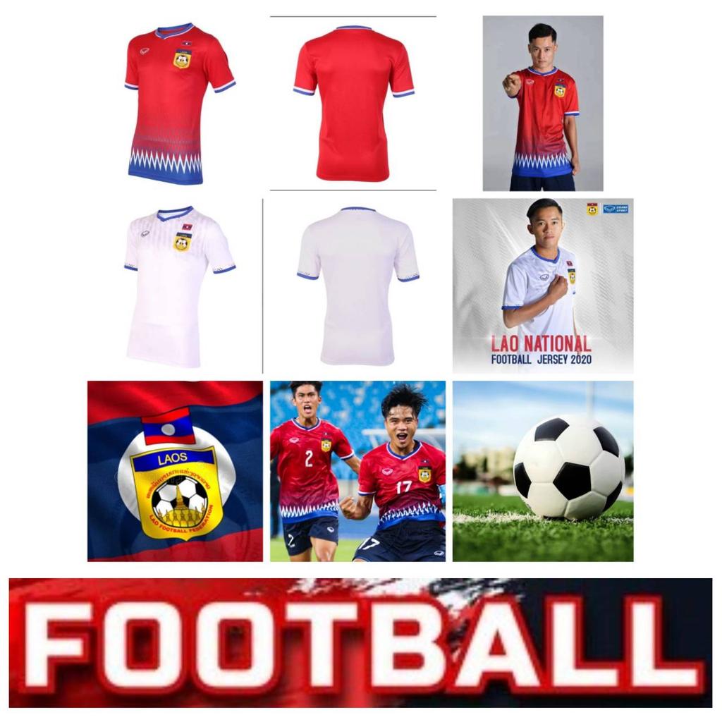 LAOS FUSSBALL SOCCER NATIONALMANNSCHAFT TRIKOT SHIRT HOME FAN Aufdruck Schnelltrocknend Kurzarm Uniform Logo Sport