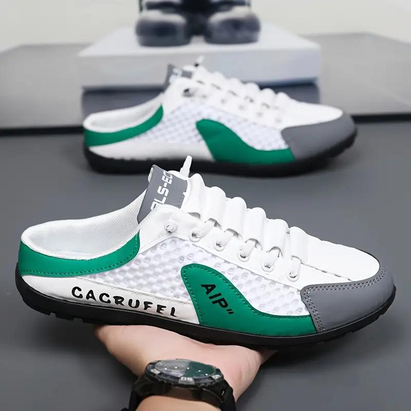 Plus Size 47 Men's Summer Mesh Slip-On Casual Fashion Shoes - Lightweight, Breathable, All-Match Slippers