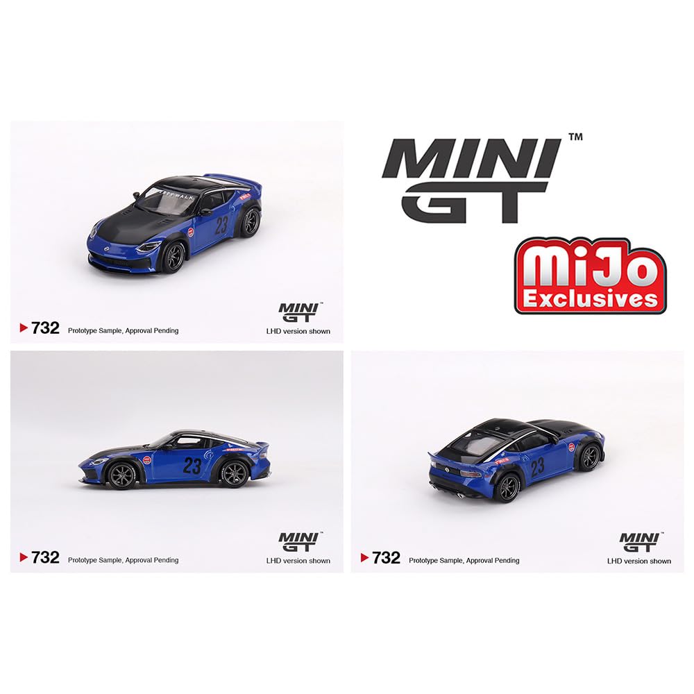 MINI GT 164 Scale MiJo EXCLUSIVE - NISSAN Z LB-NATION WORKS (SERIAN BLUE)