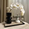 Light Luxury Phalaenopsis Artificial Floral Arrangement for Dining Table Decoration
