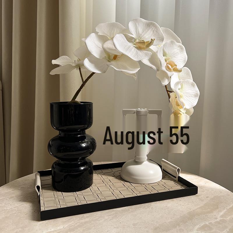 Light Luxury Phalaenopsis Artificial Floral Arrangement for Dining Table Decoration