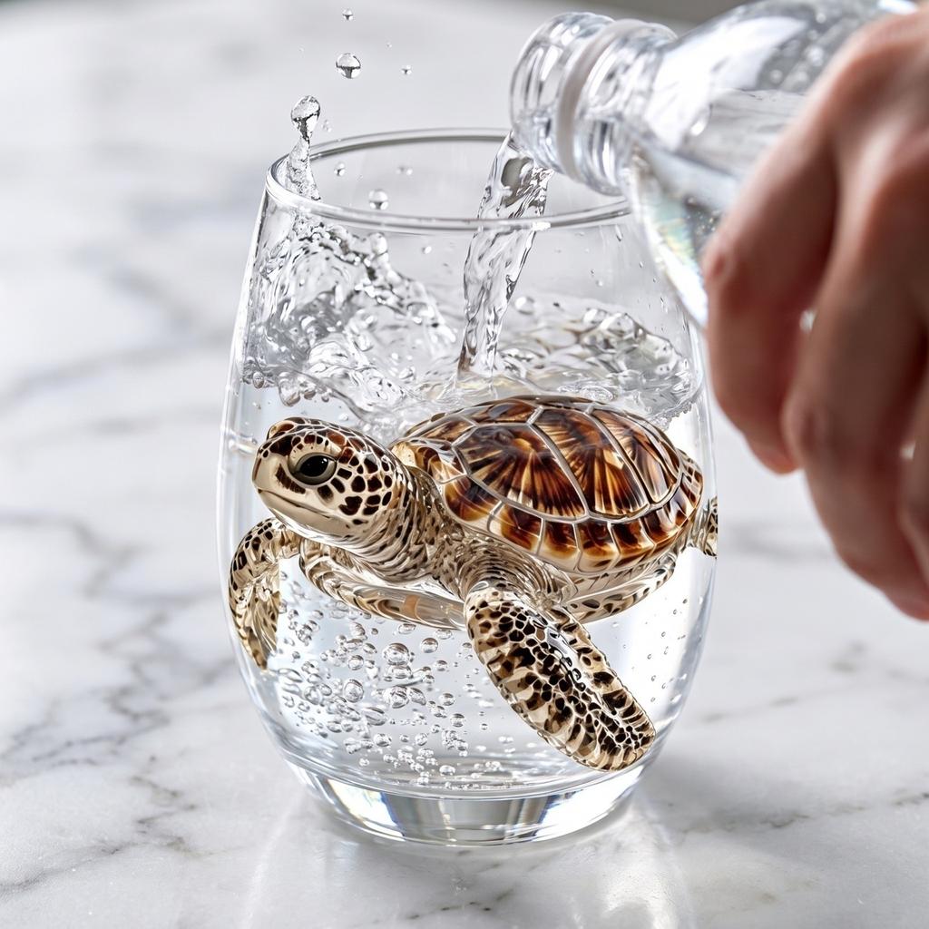 Set da 8 Bicchieri in Vetro con Disegni di Animali 3D - Scatola Regalo da 12 Colori per Feste e Uso Quotidiano