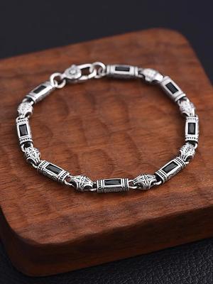 Neues Tang-Grasmuster Silberfarbenes Armband für Männer und Frauen Mode Türkei-Stil Luxuriöse Handbekleidung Neuer Schmuck