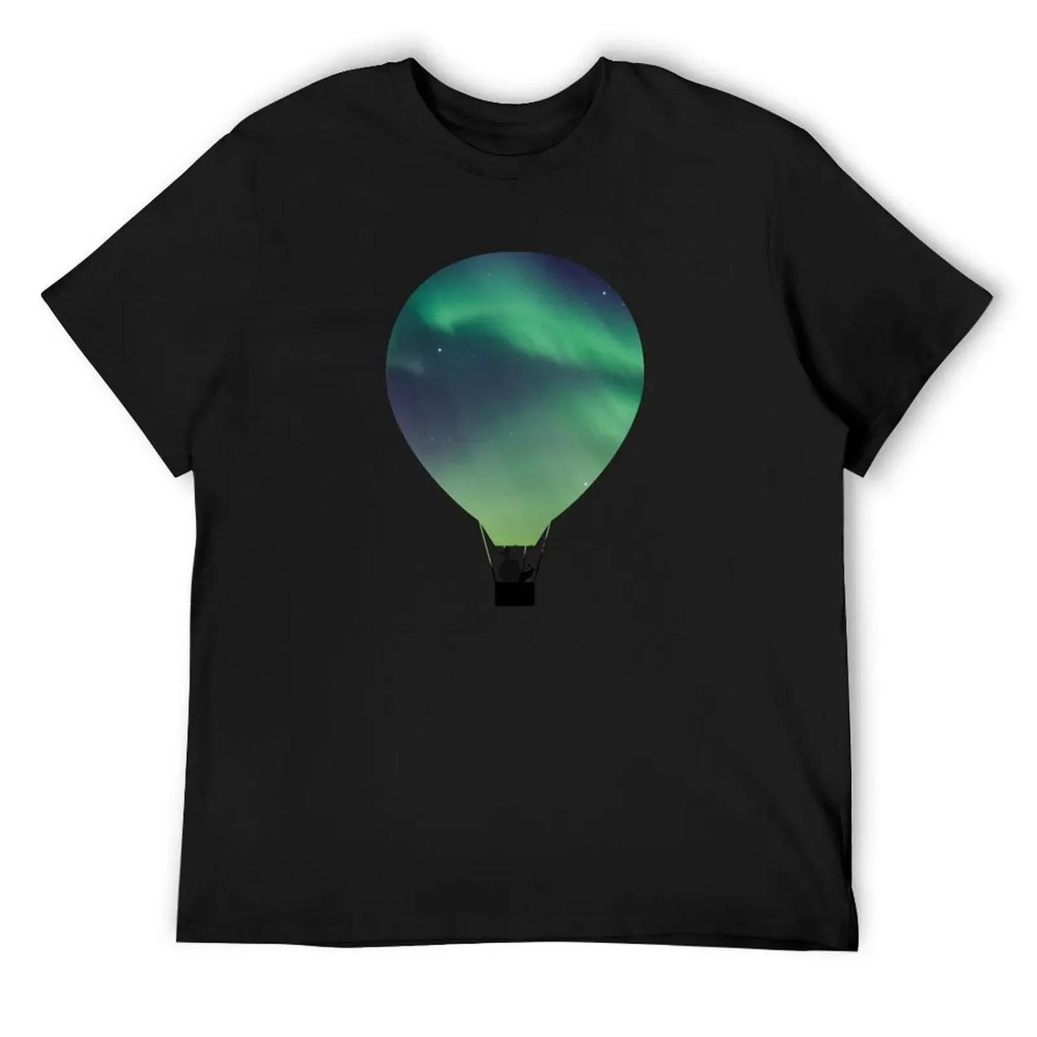

Aeronaut, Lee Scoresby and His Daemon Hester in His Hot Air Balloon On A Transparent Background T-Shirt anime shirt shirts men XXXXXL чёрный