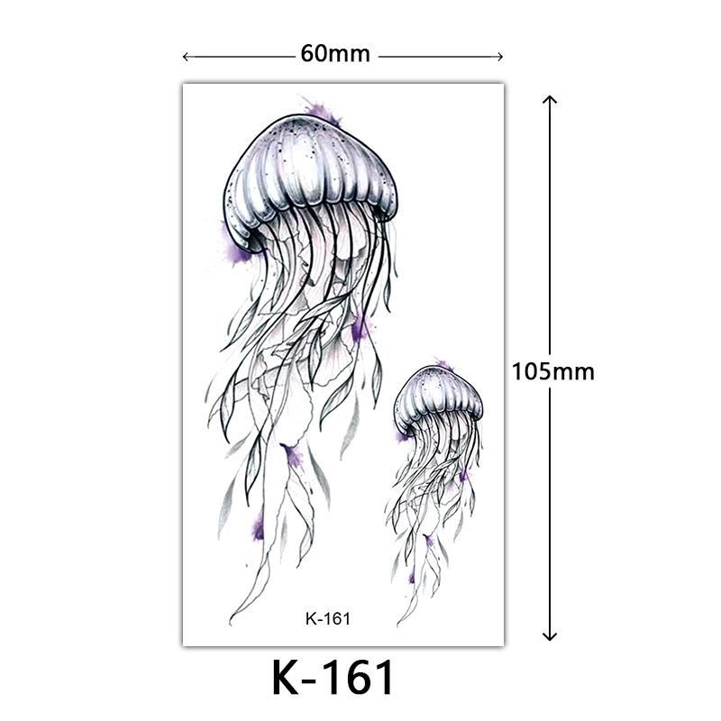 

Маленькие свежие водонепроницаемые наклейки для татуировок: Английские буквы, цветы и эскизы бабочек 60*105mm