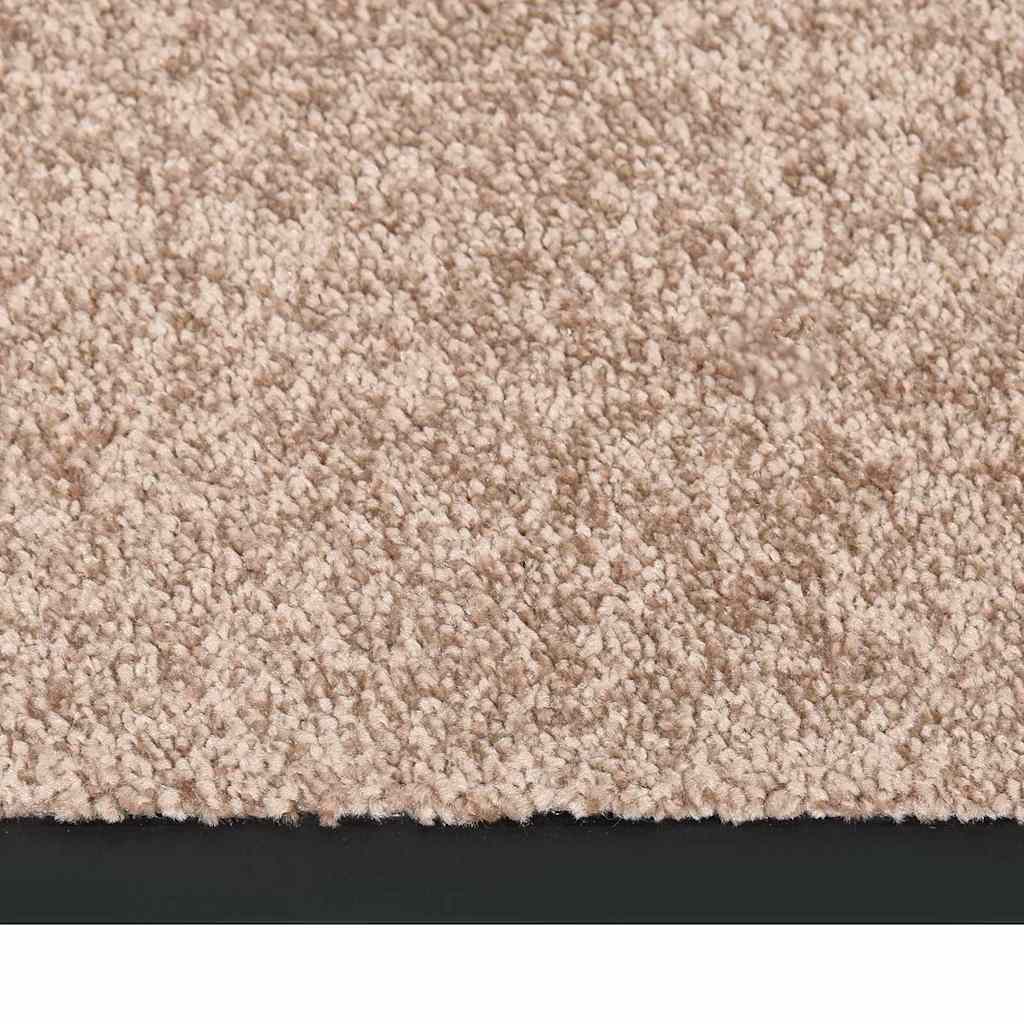 vidaXL Fußmatte Beige 80x120 cm