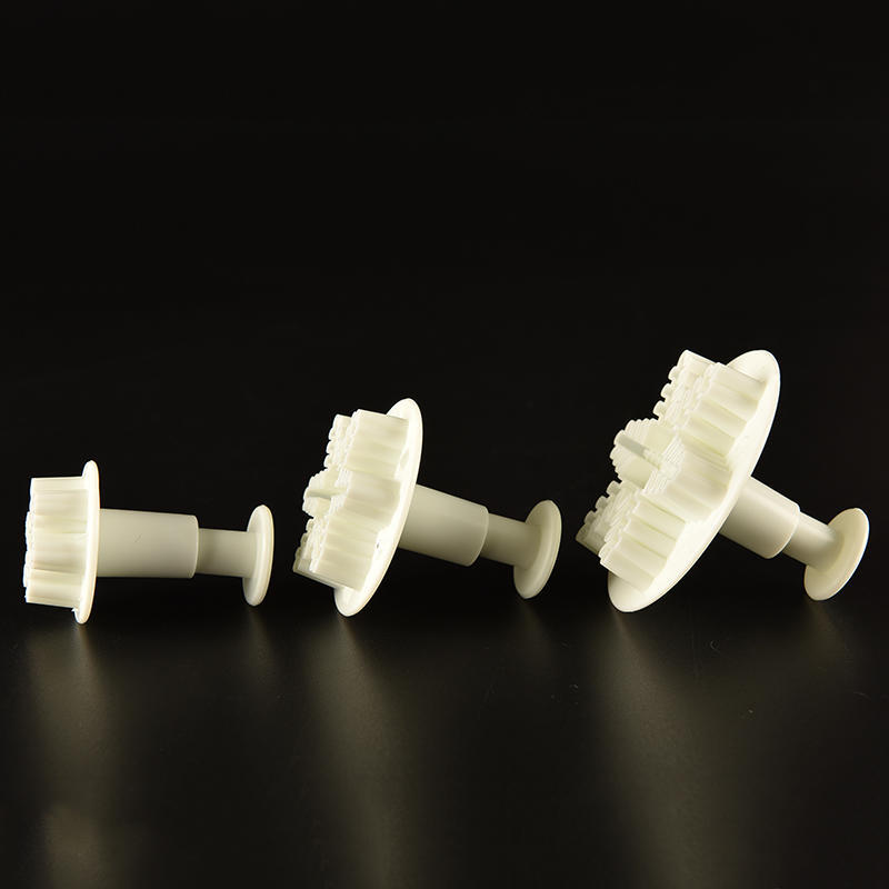 Praktisk Matkvalitets Plastmateriale Fin Snøkrystall Fondant Stempler