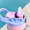 Borraccia per Bambini da 500ml con Cannuccia Senza BPA Bambini Bere Tazza Sana per Scuola Grande Capacità Estate Sport Tazze di Plastica da Uomo e Donna