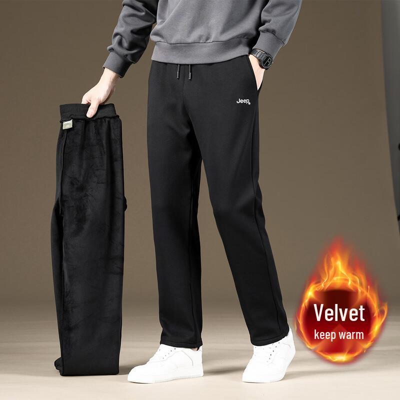 JEEP Men s Fleece Lined Straight Sweatpants XL