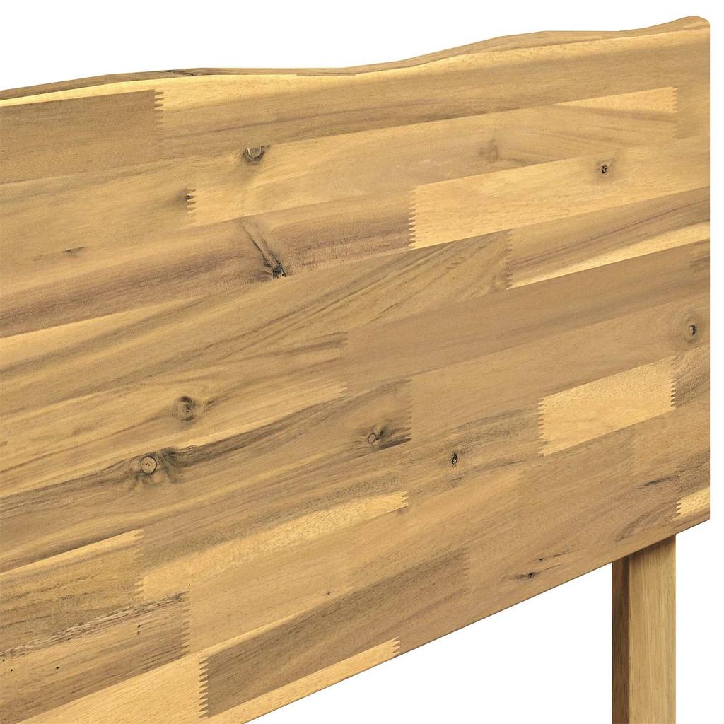 Headboard with Live Edge ROSTOCK White 80 cm Solid Acacia Wood