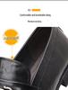Men's British Style Cowhide Slip-On Leather Shoes - Versatile for Casual, Business & Formal Wear
