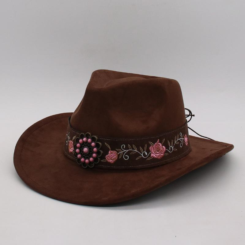 Премиальная Шляпа-Ковбойка с Постепенным Изменением Цвета Креативная Цилиндр Ременная Лента Перо Декоративная Шерстяная Шляпа Широкополая Джазовая Шляпа one size fits all [j peach cow]