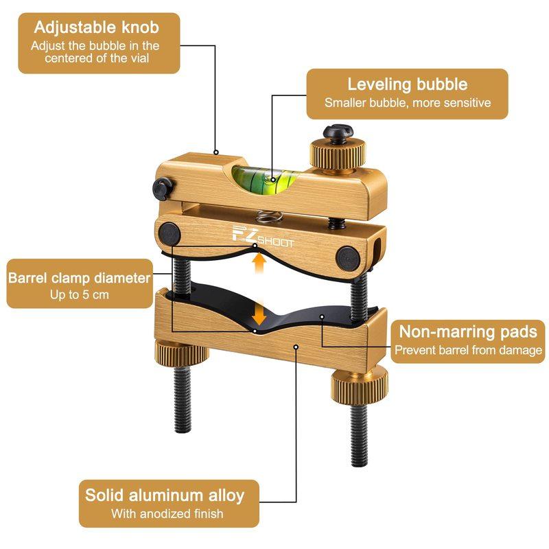 MidTen Scope Leveling Kit with High-Precision Bubble System Magnetic Compact Storage Case For Equipment and Maintenance