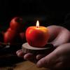 Christmas Red Apple Shaped Candles Xmas Eve Aromatherapy Candle Ornaments for Wedding Birthday New Year Party Home Decor