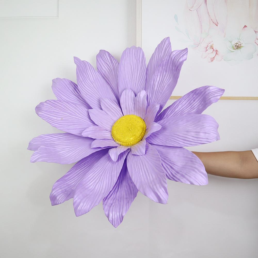 

New 50cm Artificial Daisy Large Multicolor Simulated Flower Waterproof Fake Flowers Window Show Arrangement фиолетовый