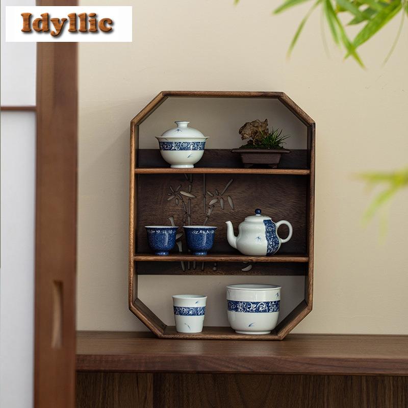 220ml Hand-painted Poetry And Prose Blue Underglaze Jianshui Tea Cup Wash Tea Residue Bucket Chaxi Tea Services Supplies Craft