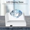 2er-Pack 2 LEDs LED-Lampenbasis Quadratische Form Display-Basis Superhelle LED-Halter Ständer Schmuck-Display