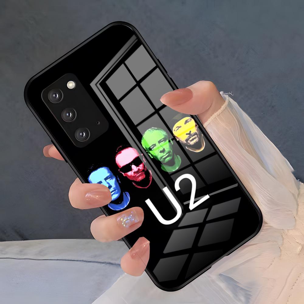 

Band U-U2 Phone Case For Samsung S26 S25 Plus S20 S20 Plus S22 Ultra S23 FE S21 Plus S21 Ultra Glass Cover Samsung S22 Plus