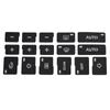 Easy To Install A4 B6 B7 AC Climate Control Button Repair Restoration Decals Stickers White Characters On Black Overlay